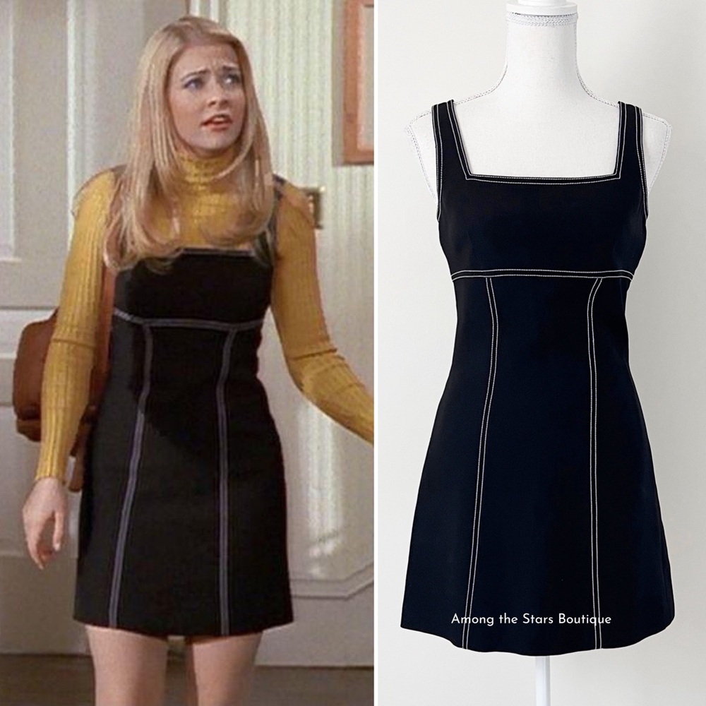 Extremely Rare 90s Vintage Black Mini Dress ASO Sabrina The Teenage Witch